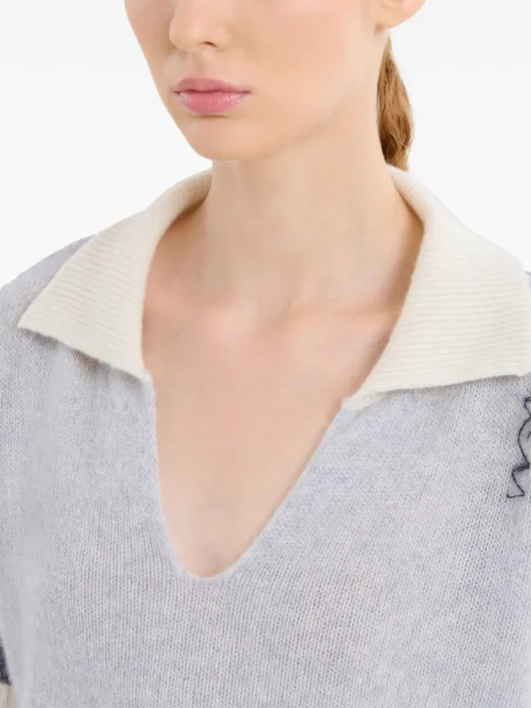 マルニ　クリーム色 Vネック 半袖シャツ S/S SHIRT | MARNI(マルニ) / トップス 半袖シャツ (メンズ)の