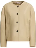 Marni leather jacket - Neutrals