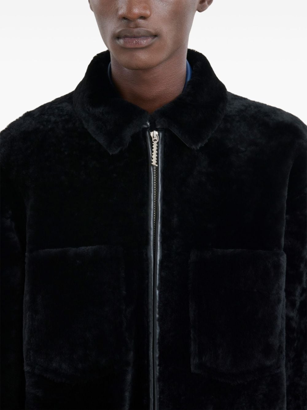 Shop Marni Zip-up Jacket In Black