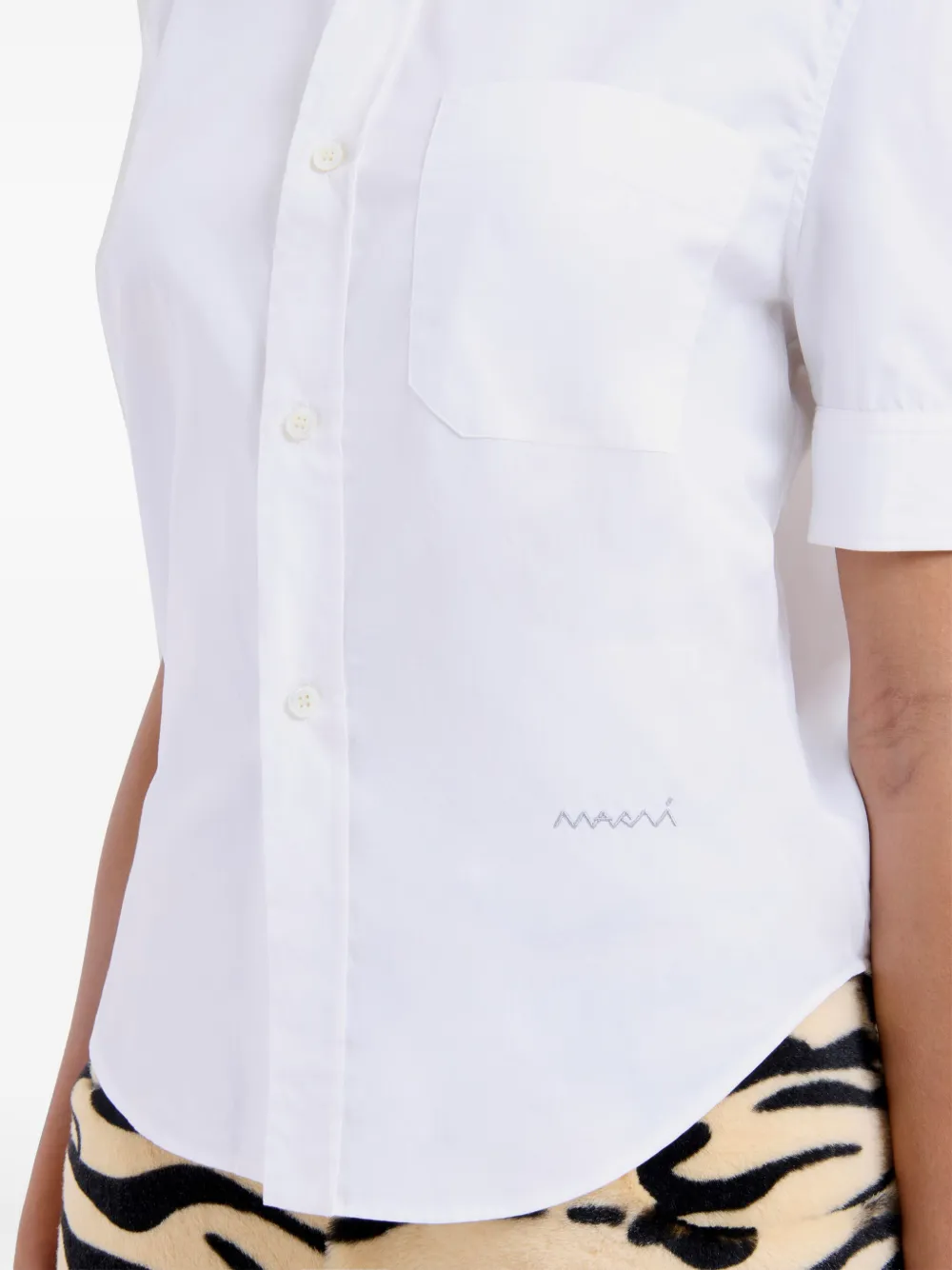 Marni Blouse met korte mouwen Wit