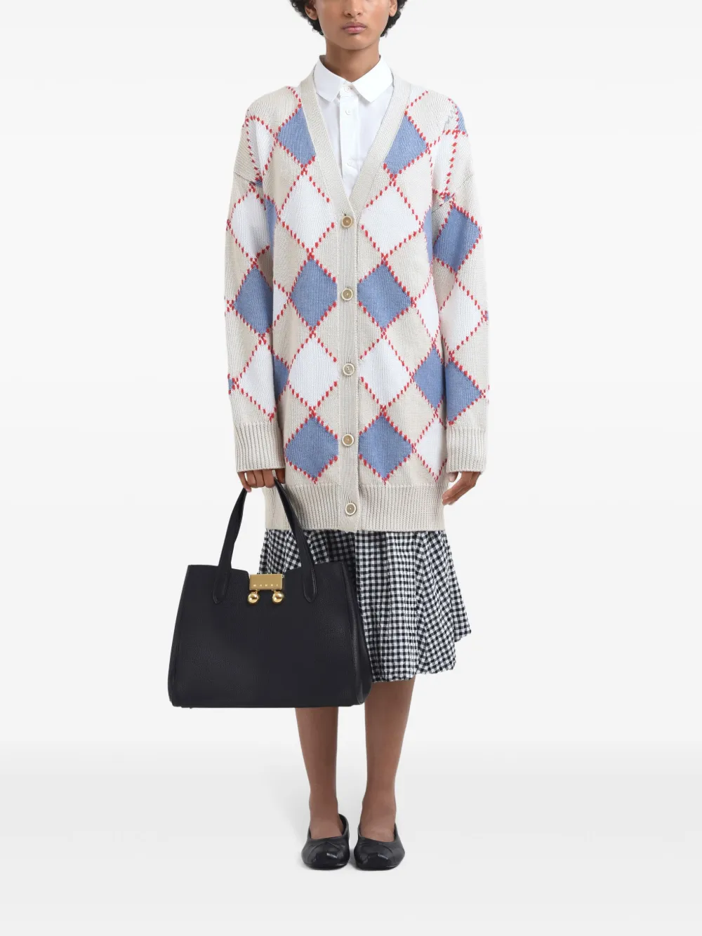Marni Trunkaroo shopper - Zwart