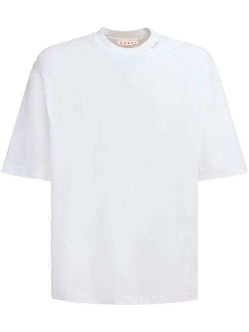 T-shirt à logo brodé - Marni - Modalova