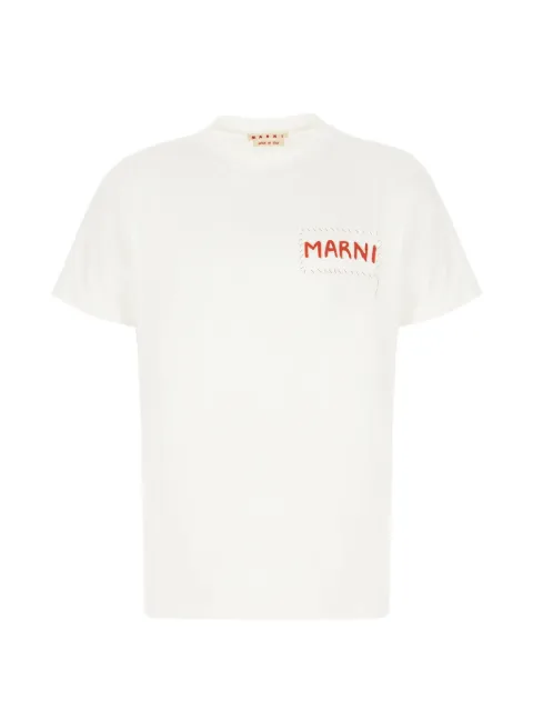 Marni embroidered label T-shirt