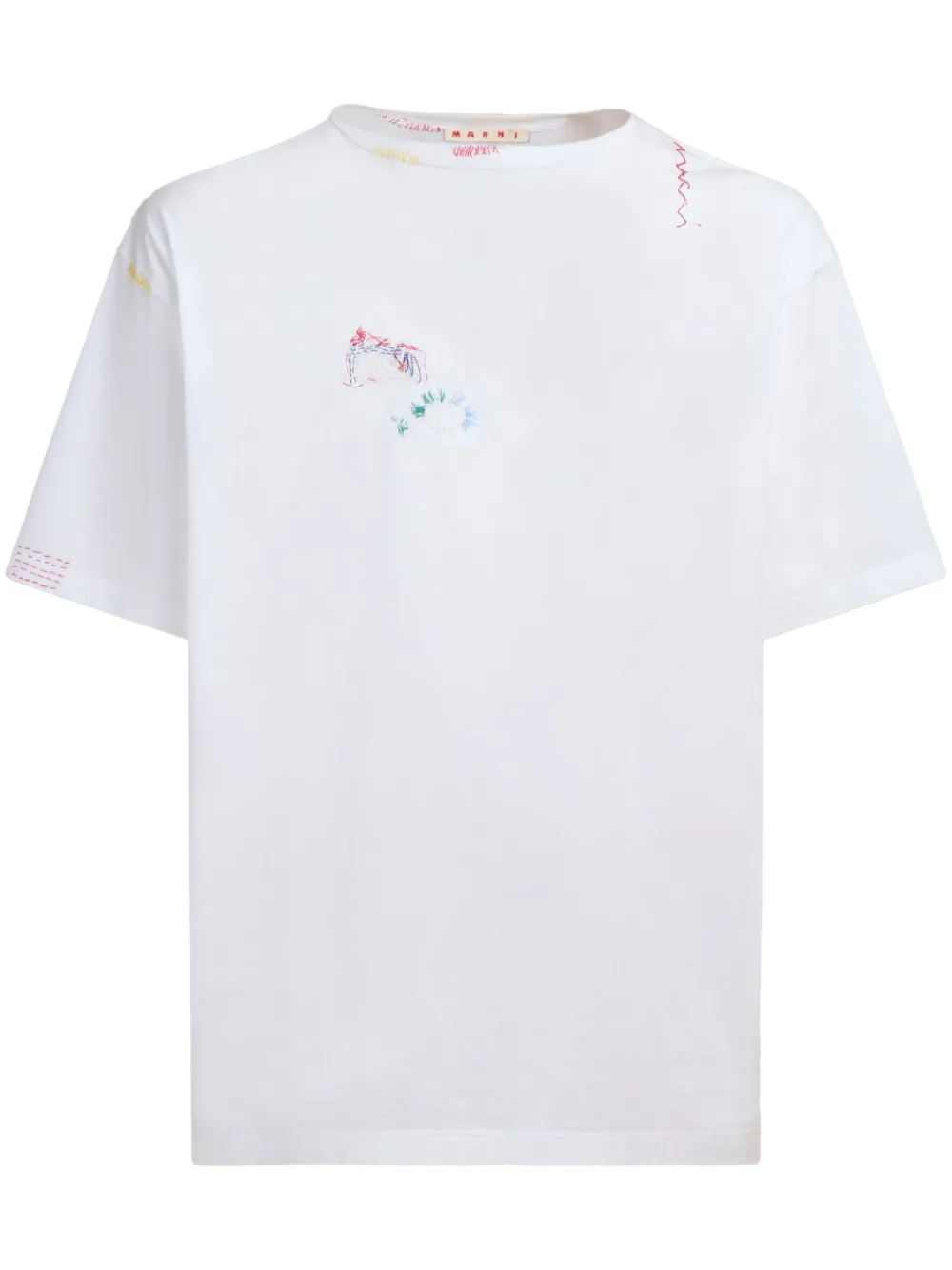 Marni ロゴ Tシャツ - ホワイト Marni ロゴ Tシャツ - ホワイト