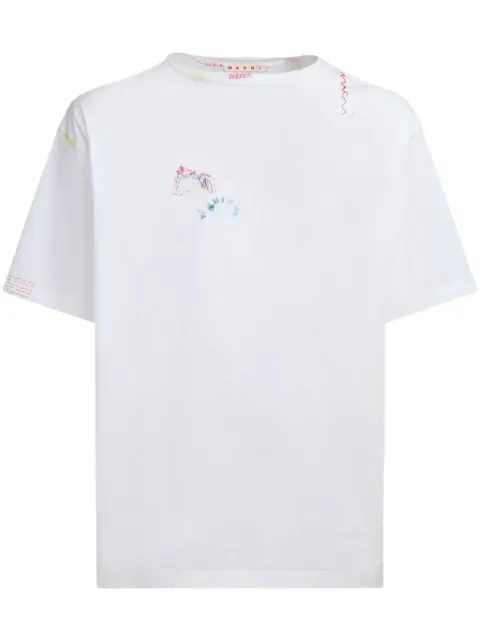 Marni embroidered logo t-shirt 