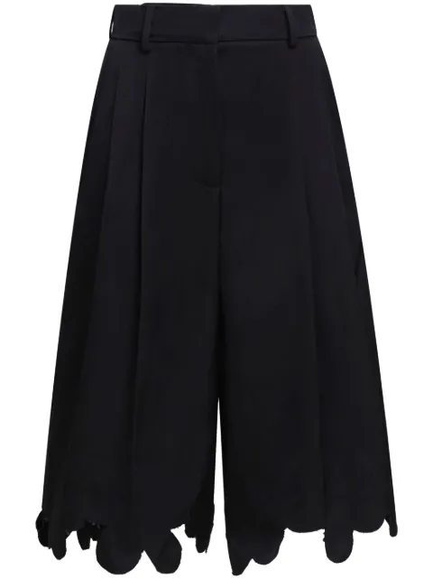 Marni shorts de vestir festoneados