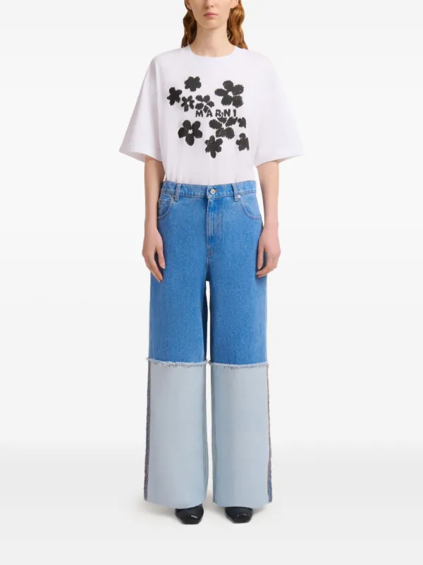 MARNI パネルストレートデニム Marni パネル ジーンズ | FARFETCH JP