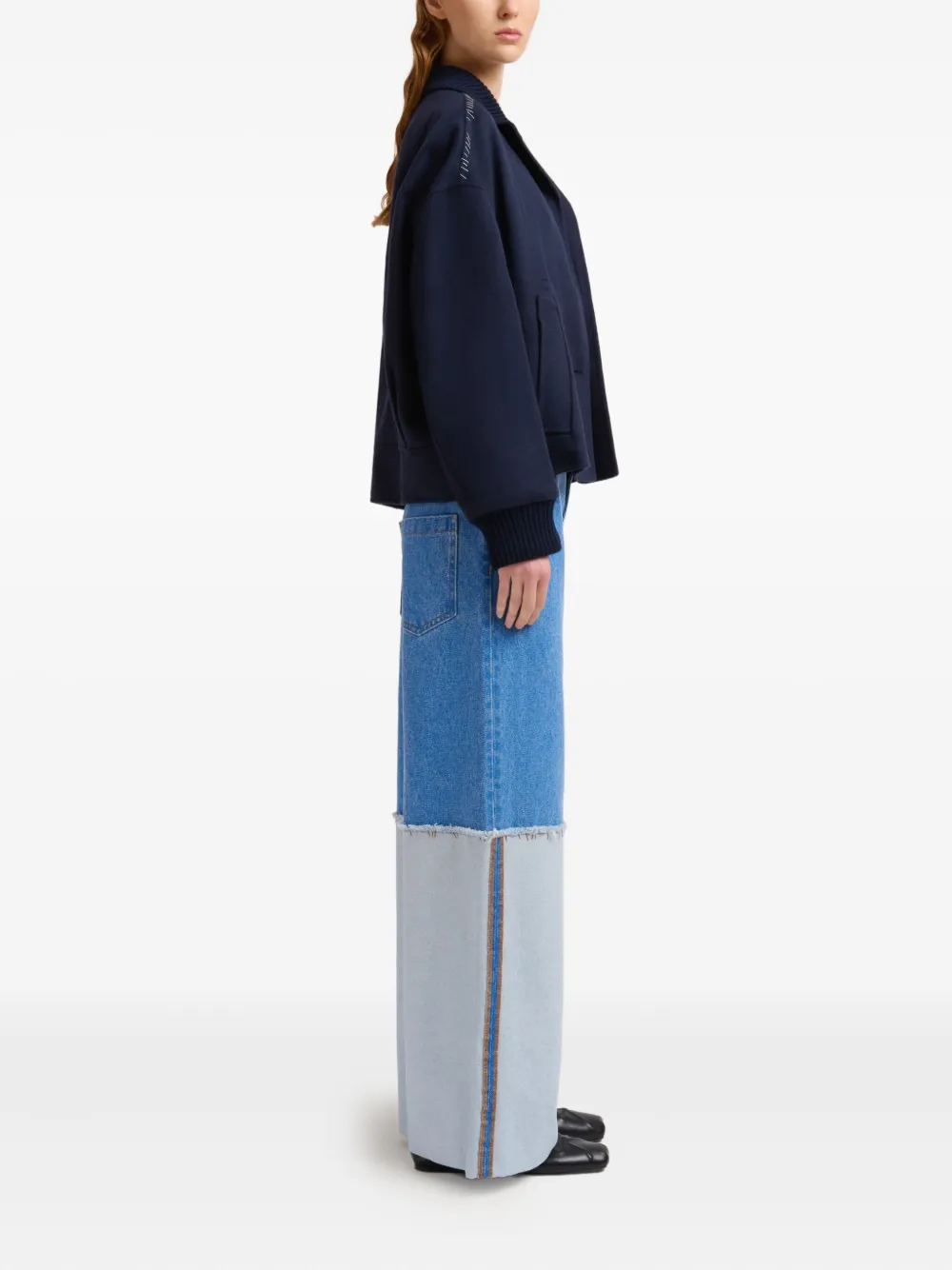 Marni Jeans met vlakken BDB44 COBALT