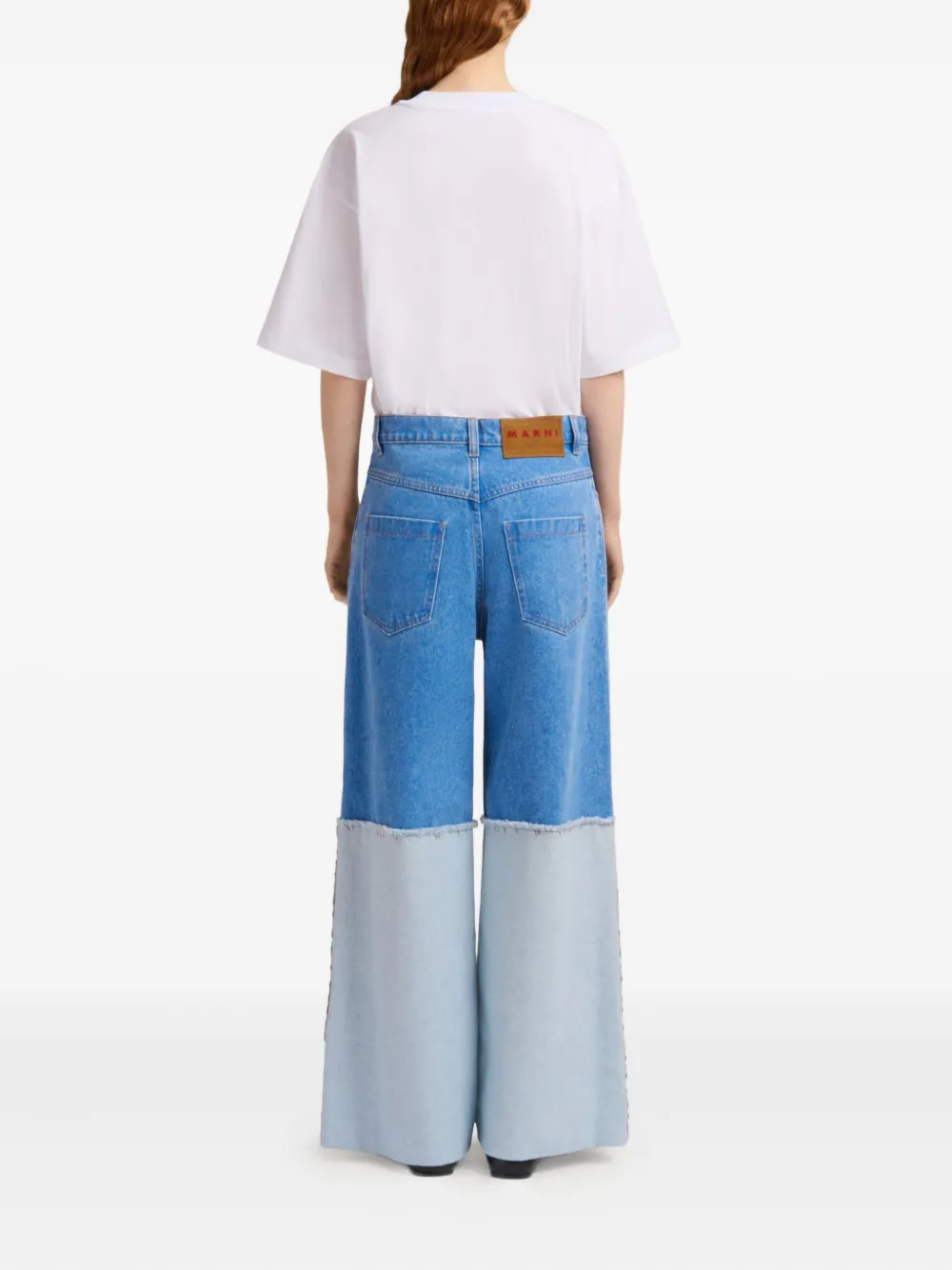Marni Jeans met vlakken BDB44 COBALT