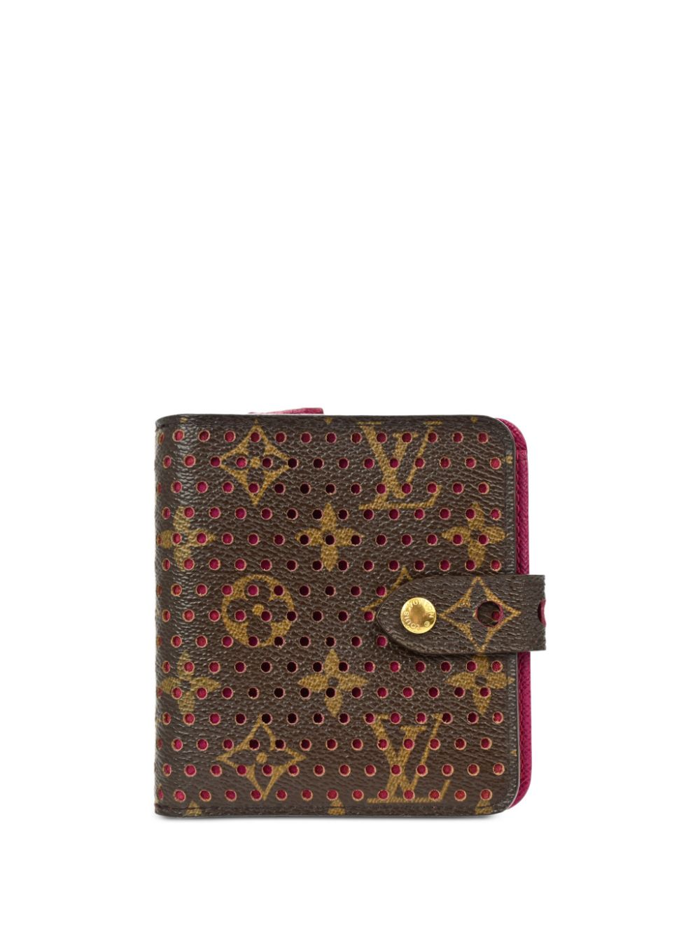 Louis Vuitton Pre-Owned 2006 Perfo compact wallet - Brown