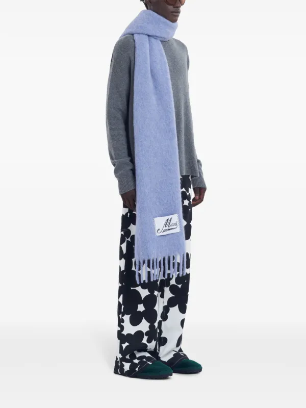【関税＆送料込み】Marni Flower Pant Marni floral-print Gabardine Trousers | Black | FARFETCH