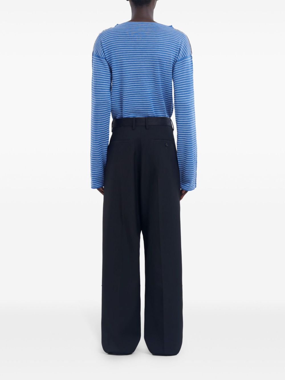 Marni virgin wool wide-leg trousers Men