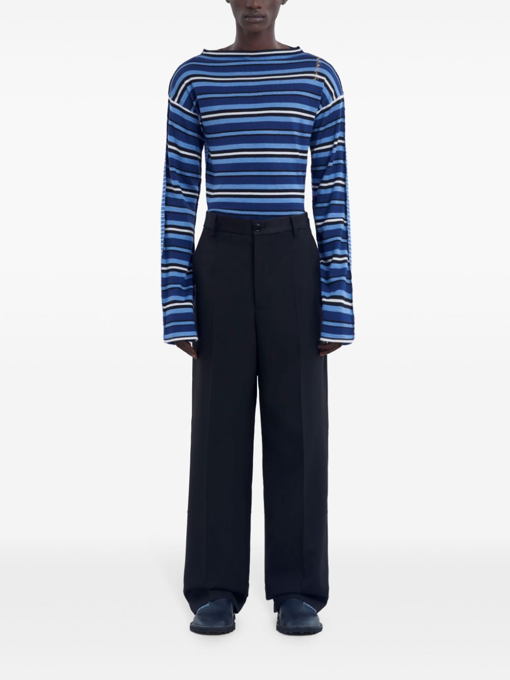 Marni virgin wool wide-leg trousers Men