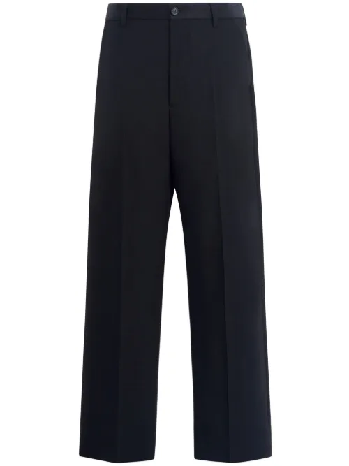 Pantalon en laine vierge à coupe ample - Marni - Modalova