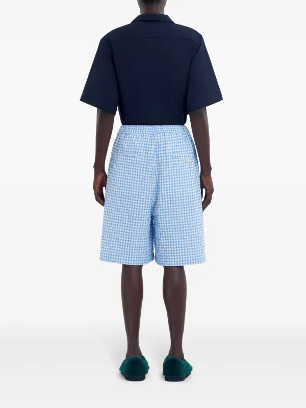 Marni check-pattern Shorts | Blue | FARFETCH