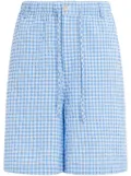 Marni check-pattern shorts - Blue