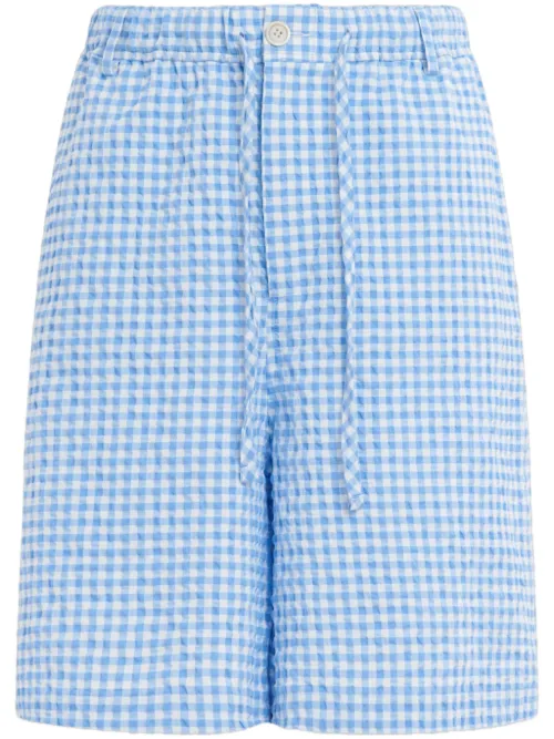 Marni short à carreaux - Bleu - Marni - Modalova