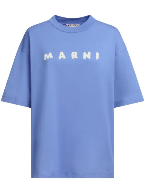 T-shirt en coton à logo imprimé - Marni - Modalova