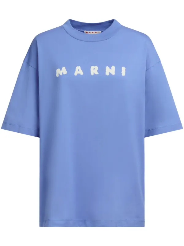 Marni ロゴ Tシャツ | ブルー | FARFETCH JP
