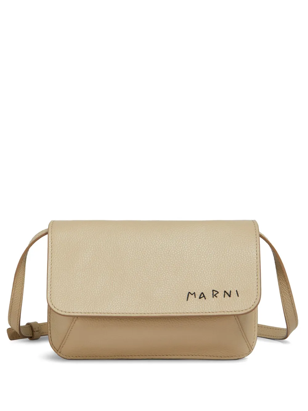 Marni レザー ショルダーバッグ - ニュートラル Marni レザー ショルダーバッグ - ニュートラル