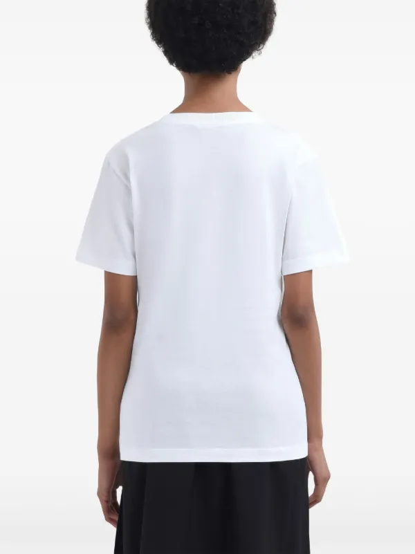 Marni Logo Print T-shirt | White | FARFETCH