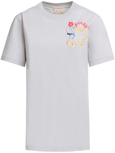Marni playera con cuello redondo
