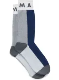 Marni intarsia-knit logo socks - Blue