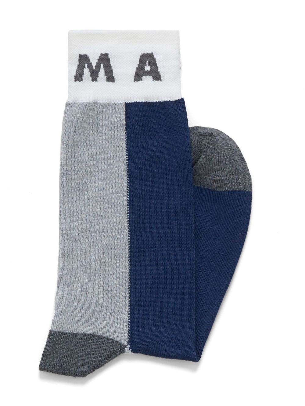 Marni intarsia-knit logo socks - Blue