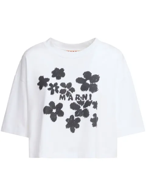 Marni playera con estampado floral