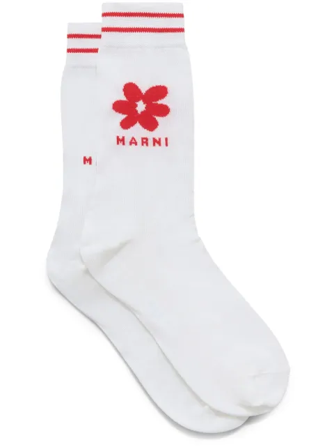 Marni logo-jacquard striped socks