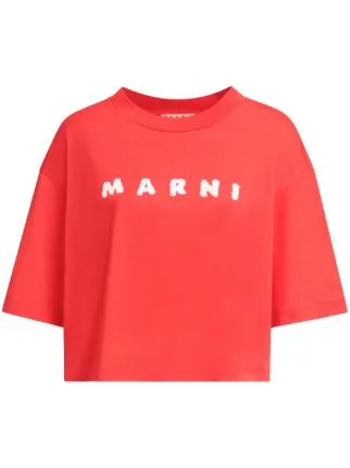 MARNI クロップドTシャツ ブラック 12Y MARNI クロップドTシャツ ブラック 12Y