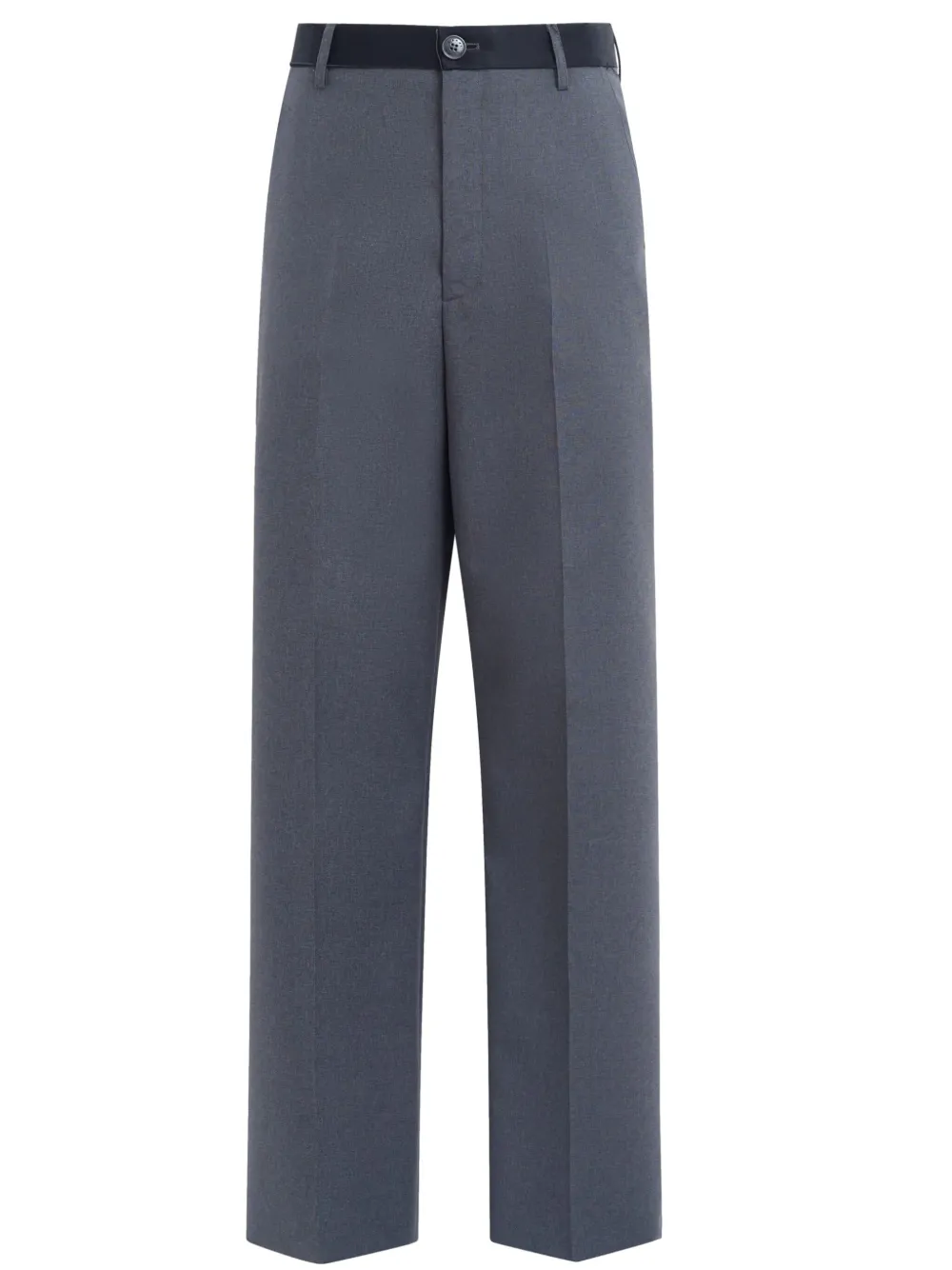 Marni Contrasting Waistband Trousers In Grey