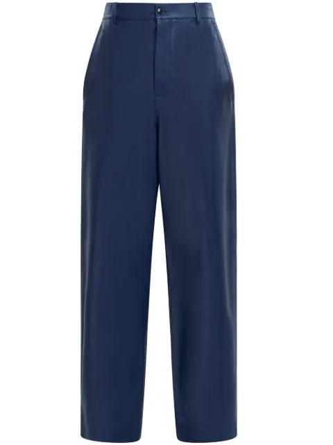 Marni leather straight-leg trousers