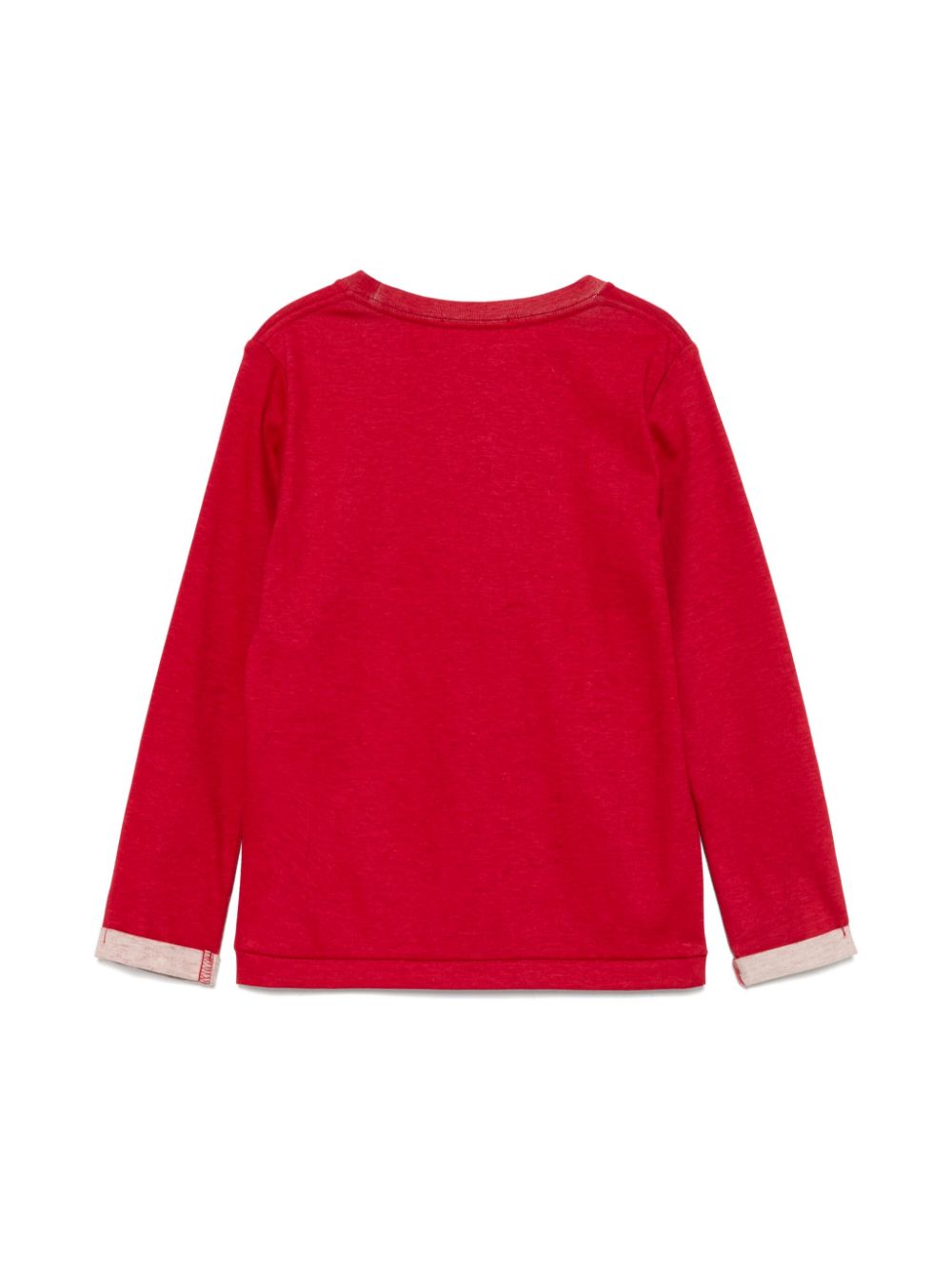 Burberry Kids T-shirt met logoprint - Rood