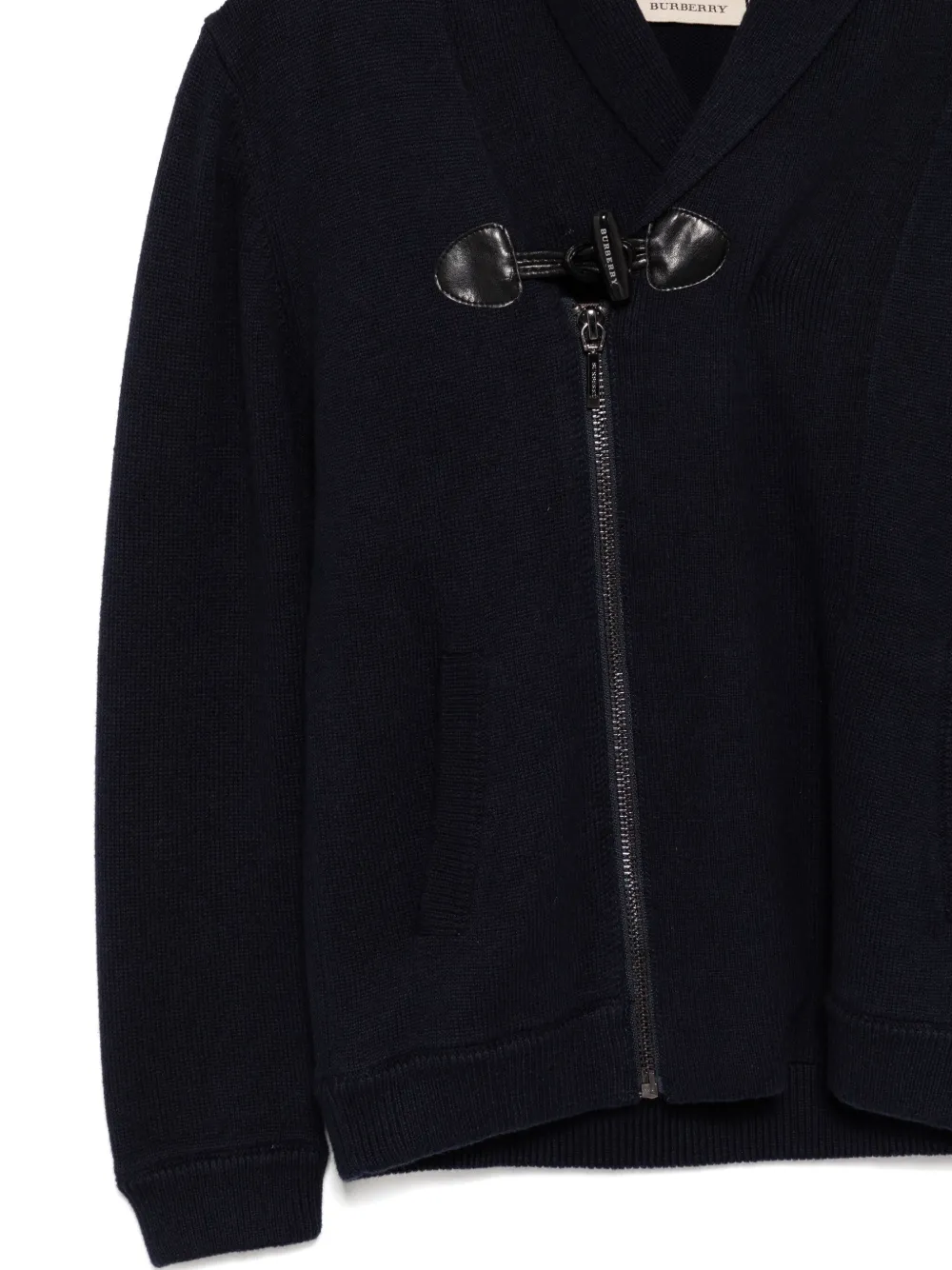 Burberry Kids Vest met rits Blauw