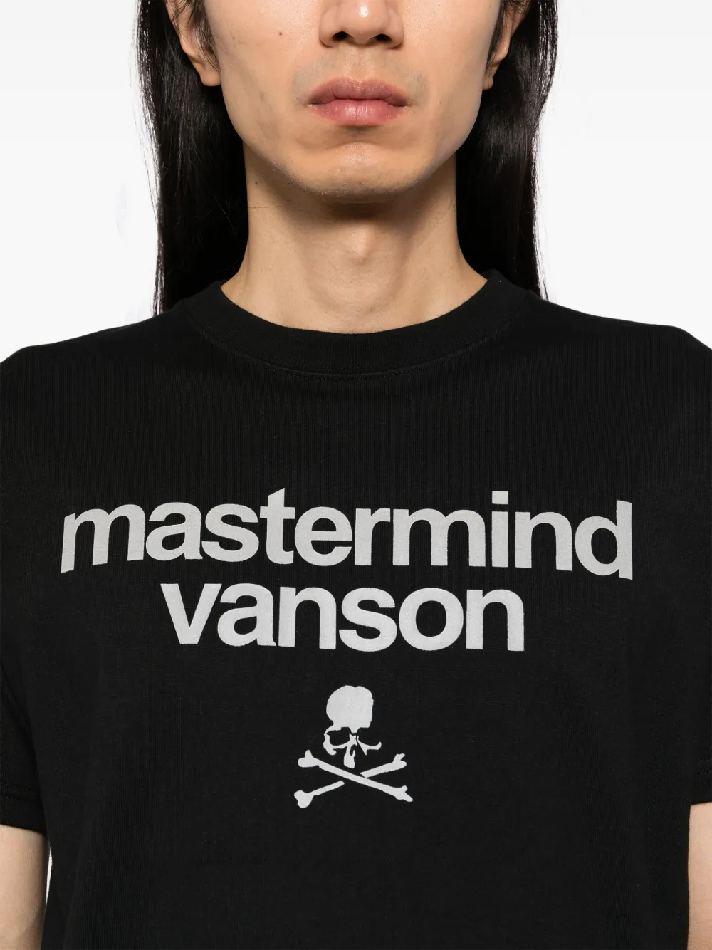 Mastermind World Katoenen T-shirt met logoprint Zwart