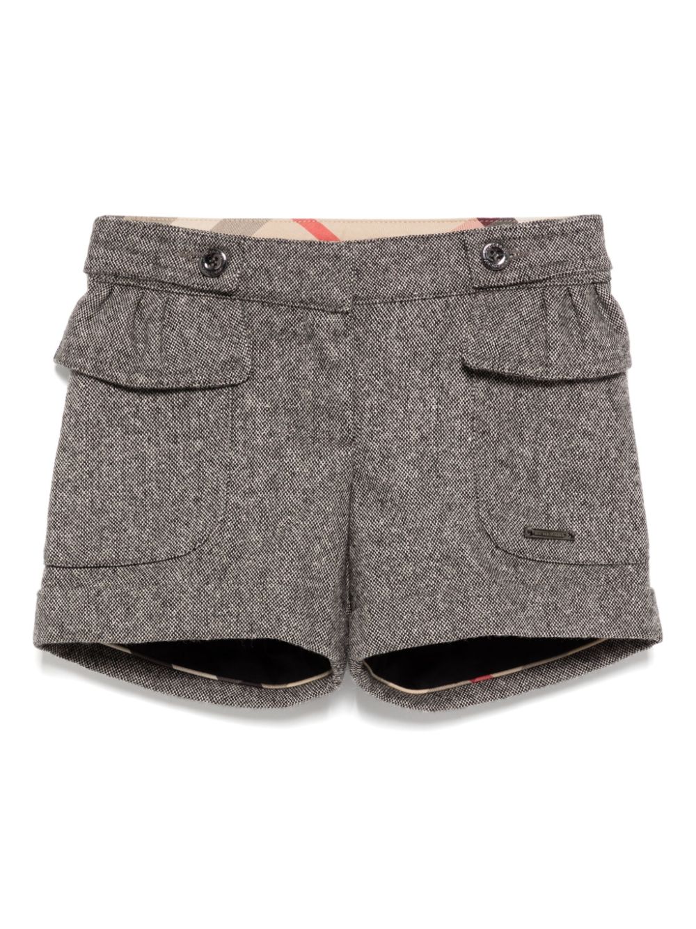 Burberry Kids Shorts met ruches Grijs