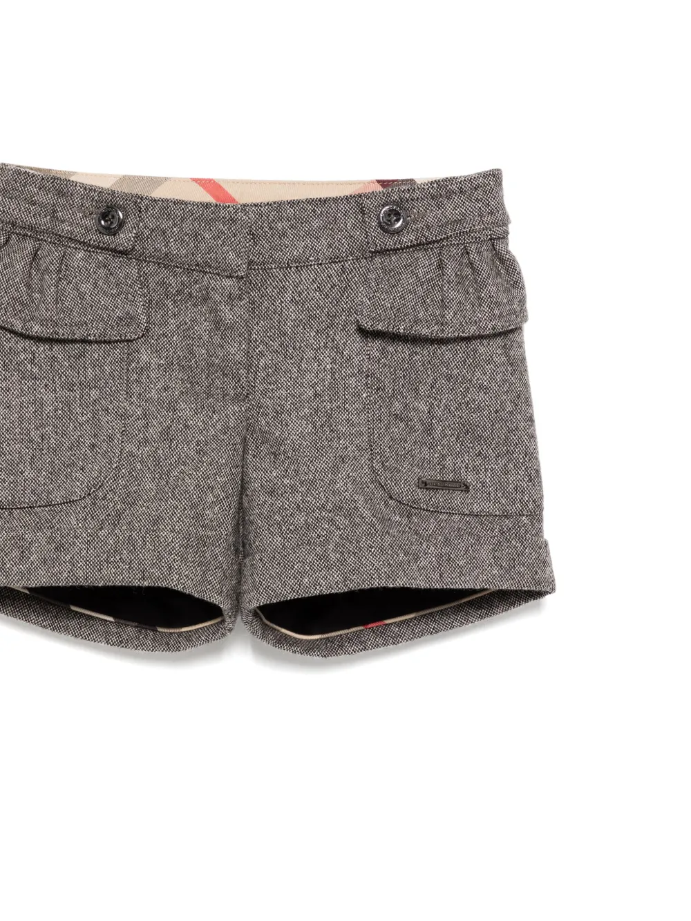 Burberry Kids Shorts met ruches Grijs