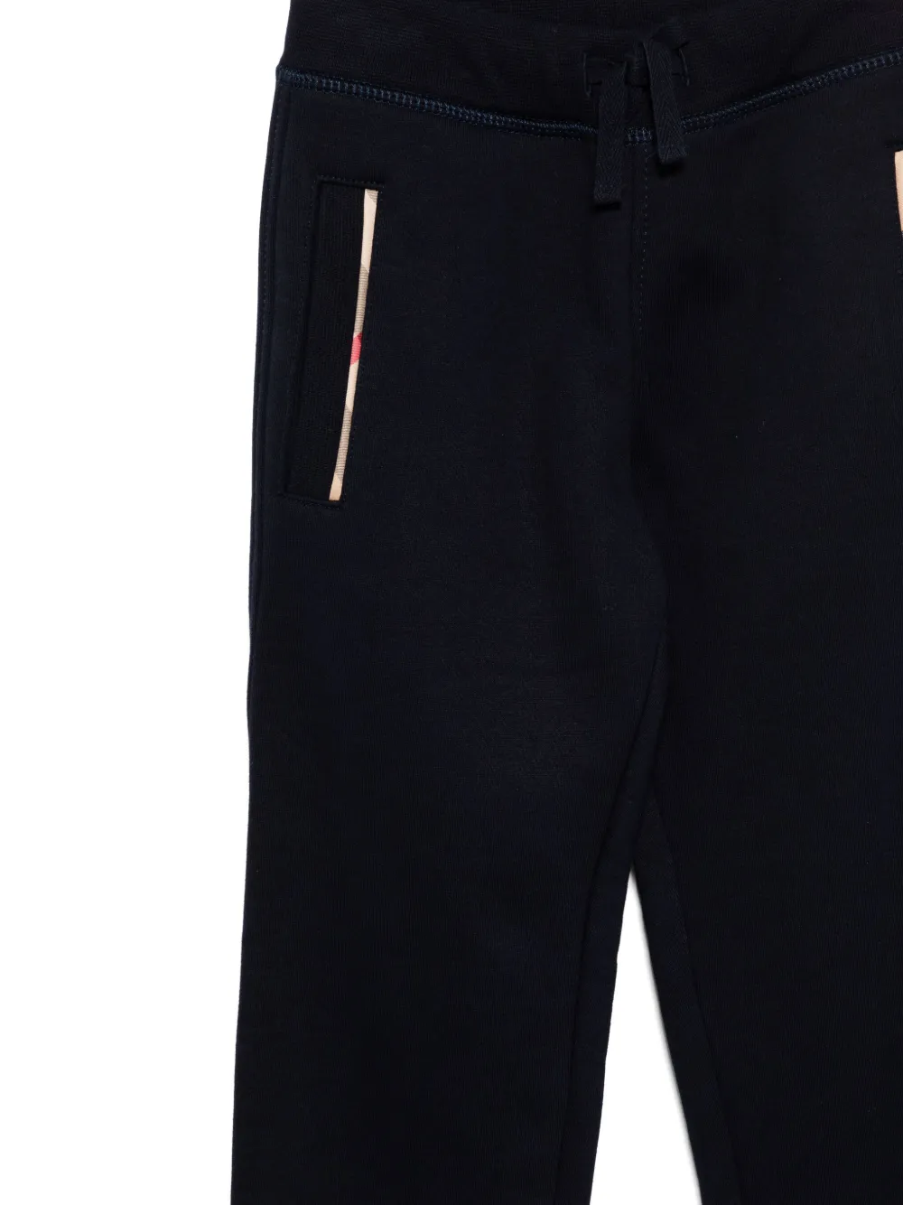 Burberry Kids Katoenen trainingsbroek Blauw