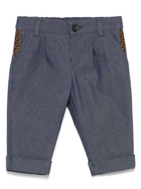 Fendi Kids pantalones con motivo FF