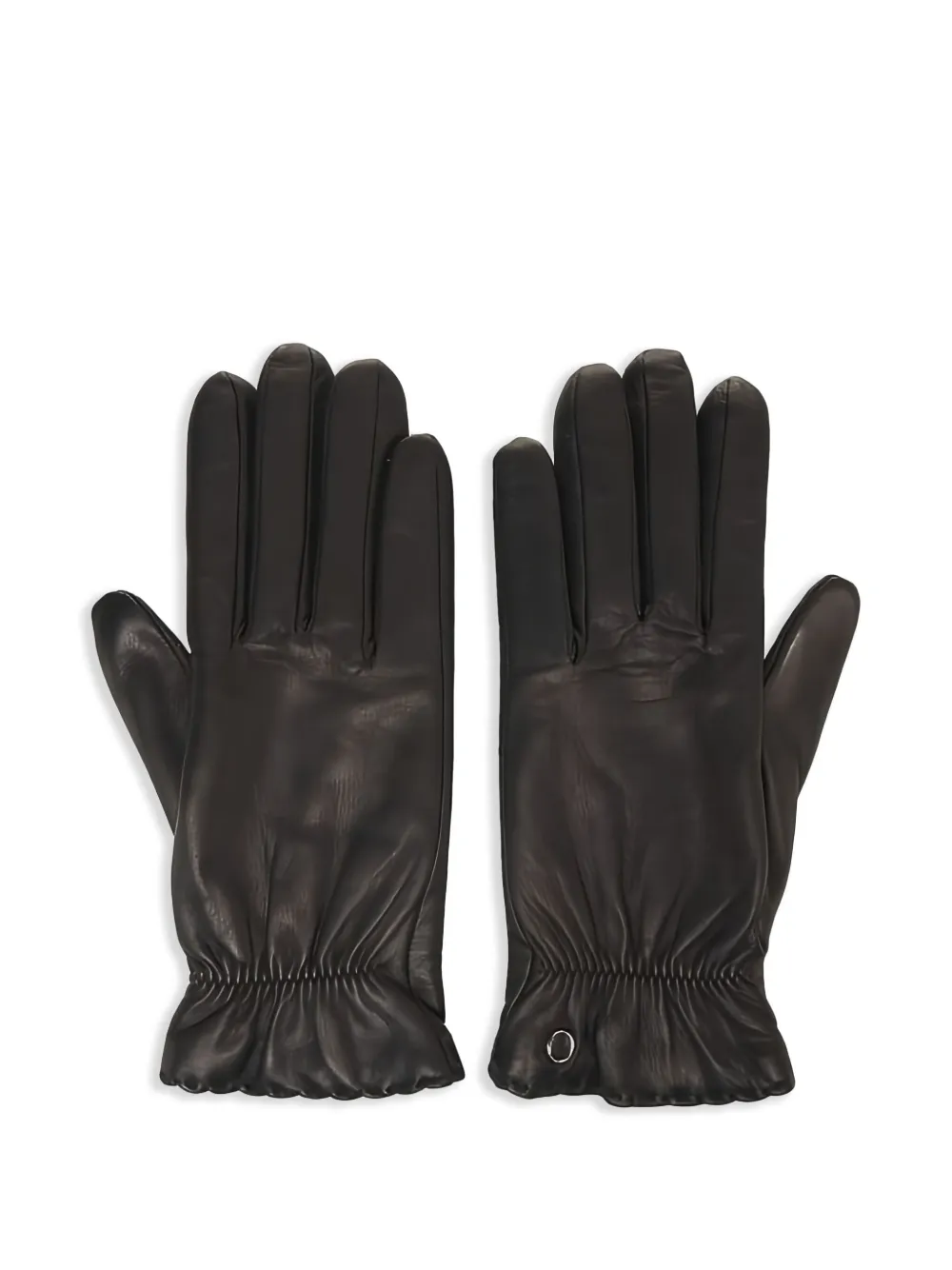 Orciani nappa-leather gloves - Zwart