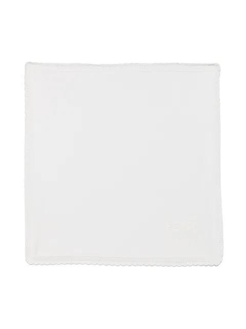 Fendi Kids logo-embroidered blanket 