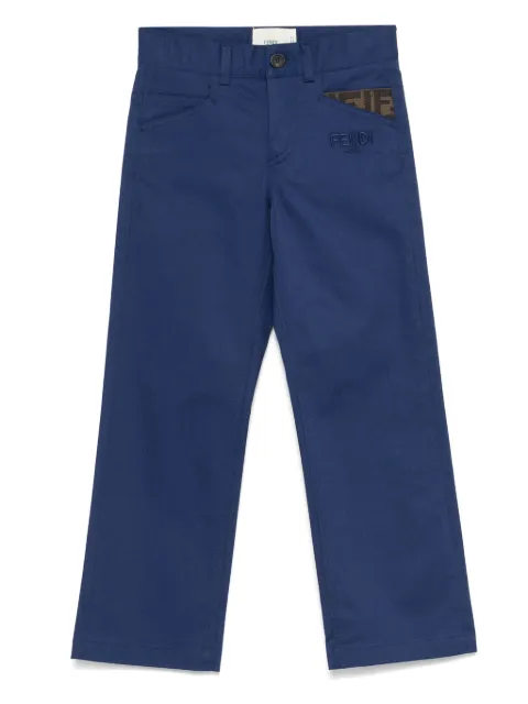Fendi Kids Calça com motivo FF