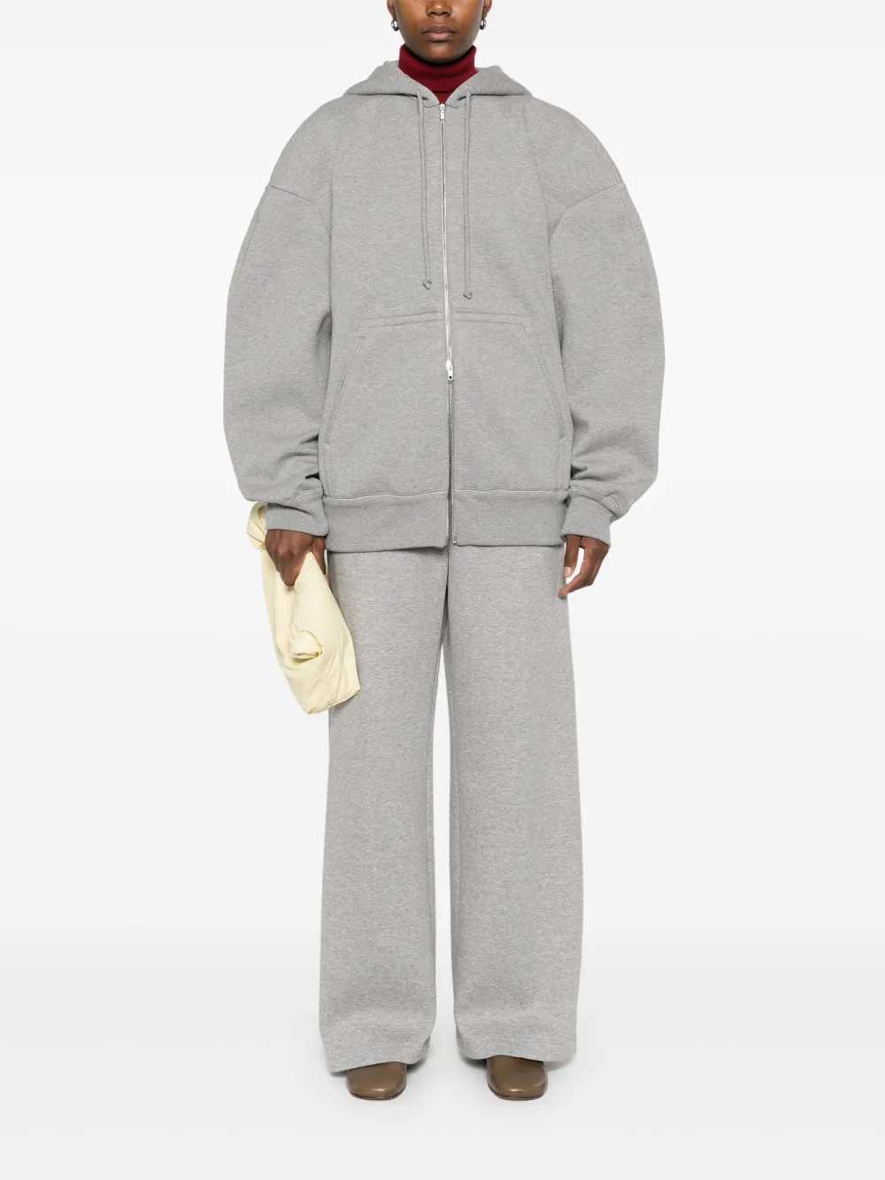 Carven Broek met wijde pijpen - Grijs