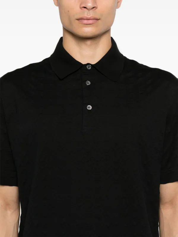 Givenchy Camisa Polo De Jacquard 4G | Preto | FARFETCH BR