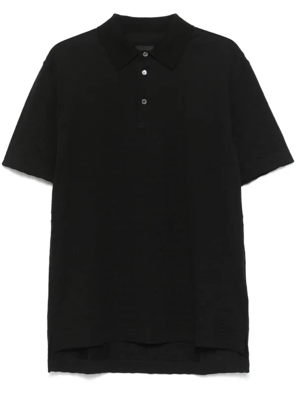 Givenchy 4G-jacquard Polo Shirt Black FARFETCH ID