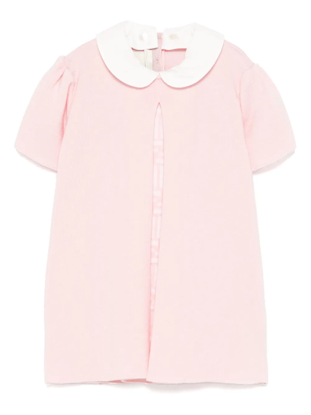 Fendi Kids プリーツディテール ワンピース - ピンク Fendi Kids プリーツディテール ワンピース - ピンク
