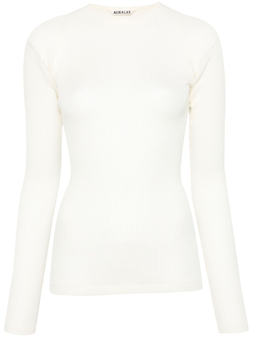 Auralee wool crew-neck T-shirt - Neutrals