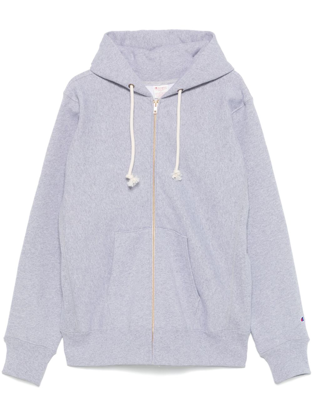 Champion logo embroidered Hoodie Grey FARFETCH UK