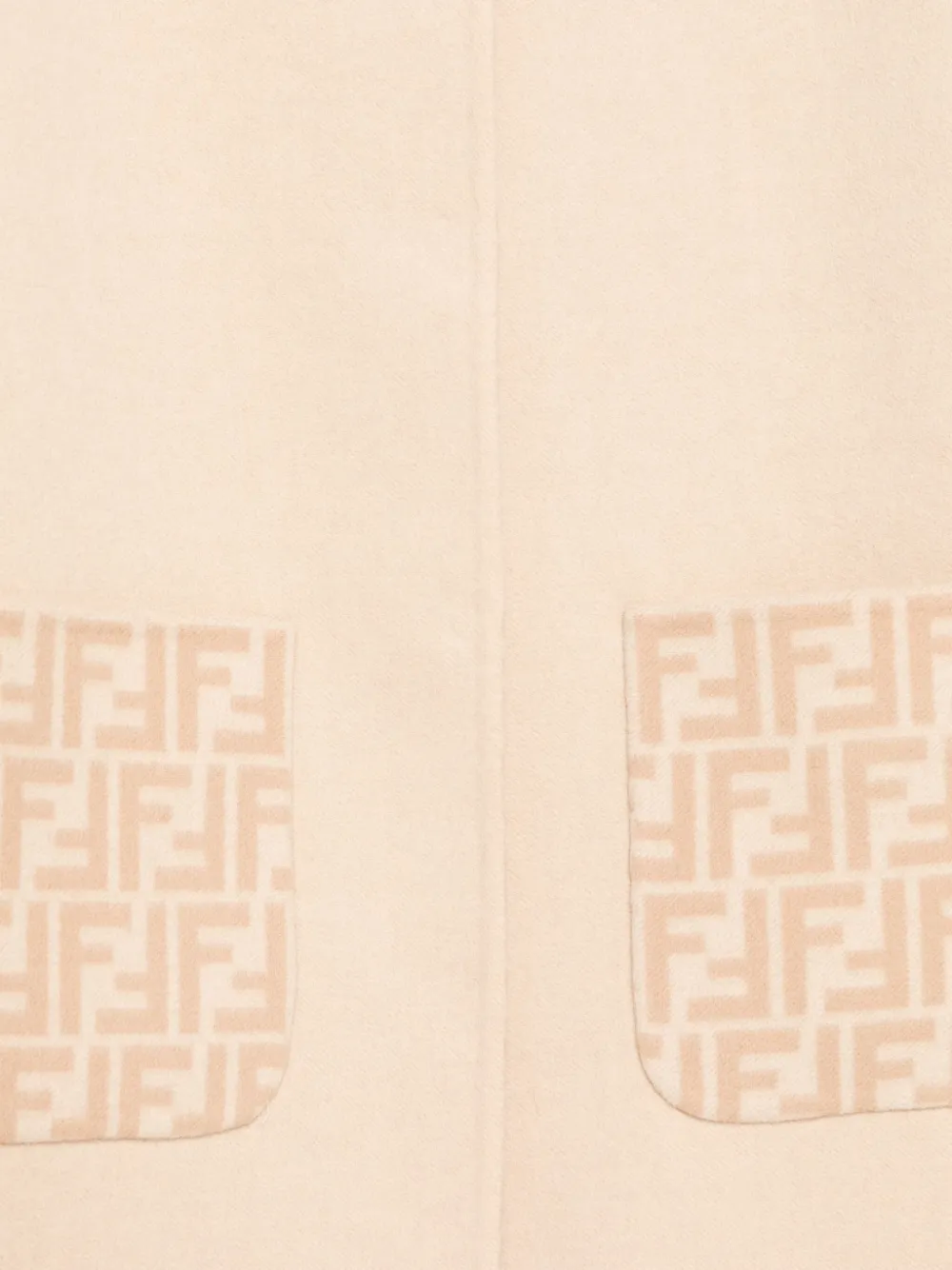 Fendi Kids Jurk met FF-patroon Beige
